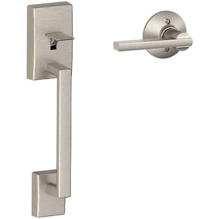 Schlage Schlage Century Satin Nickel Entry Handleset 1-3/4 in. FE285GCEN619LAT